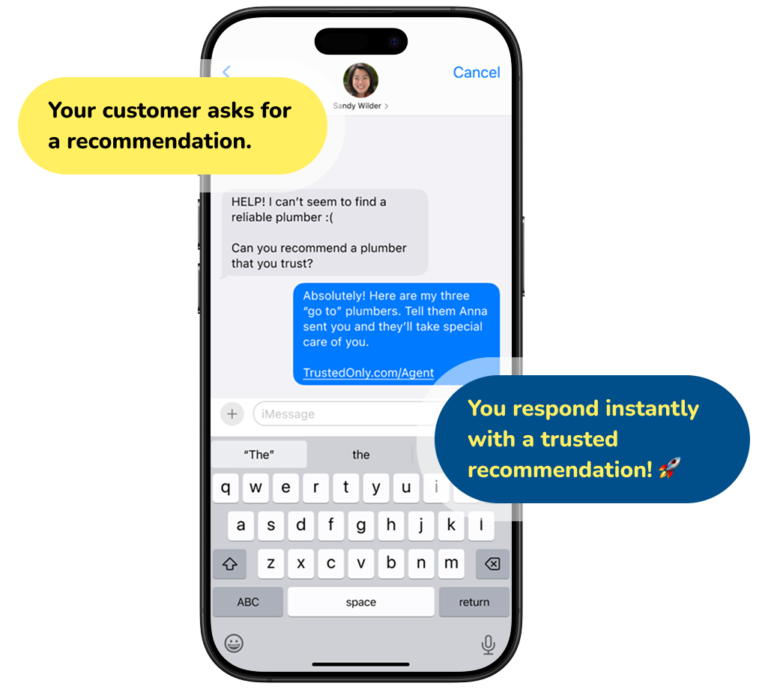 Trusted Only Customer Message